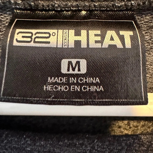 32 Degrees Heat Fleece Top Women Black Crew Neck Top Stitch Long Sleeve NWOT - Picture 4 of 6